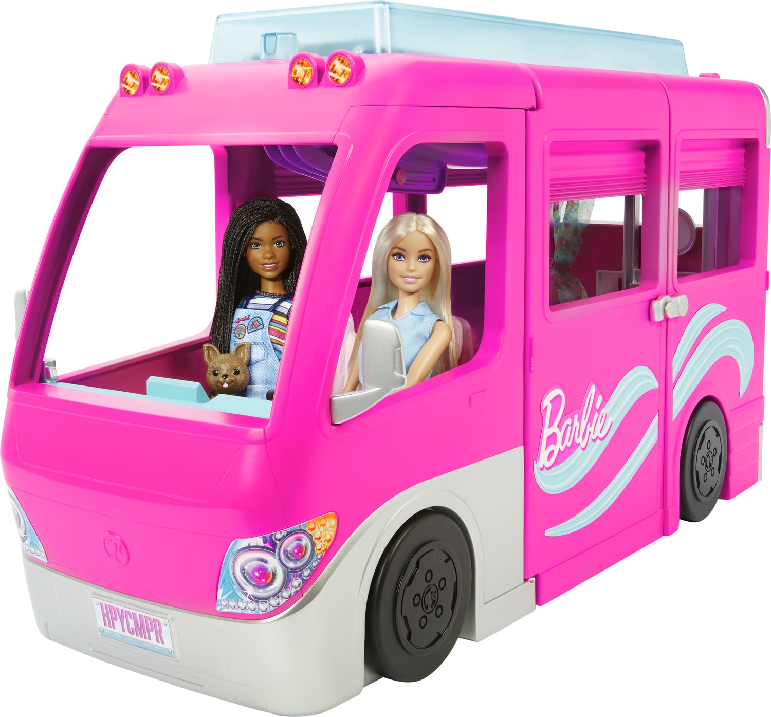 Barbie Camper Playset With Barbie Accessories, Pool And 2024 Furniture, Rolling Vehic