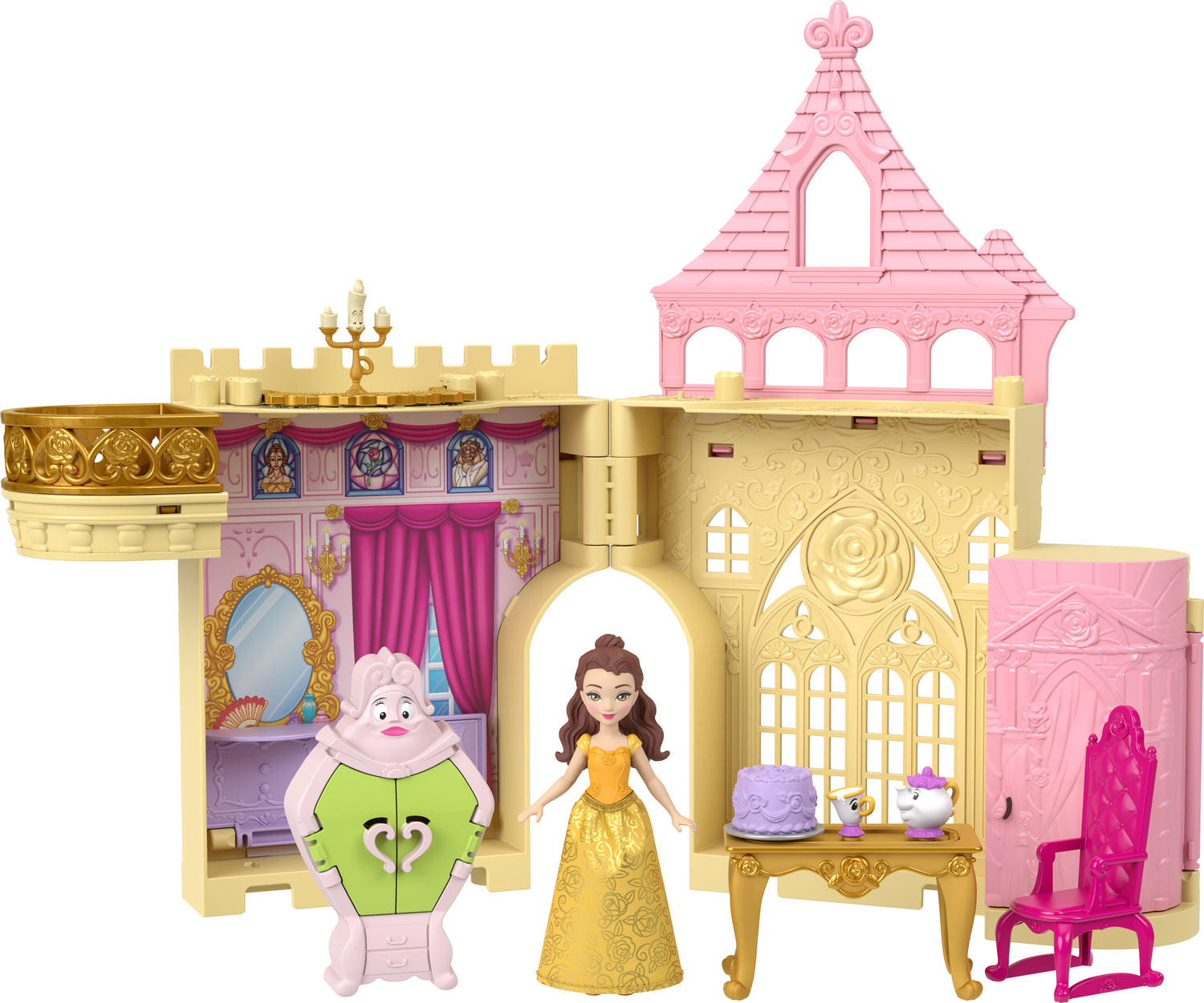 Beauty and the beast doll house on sale