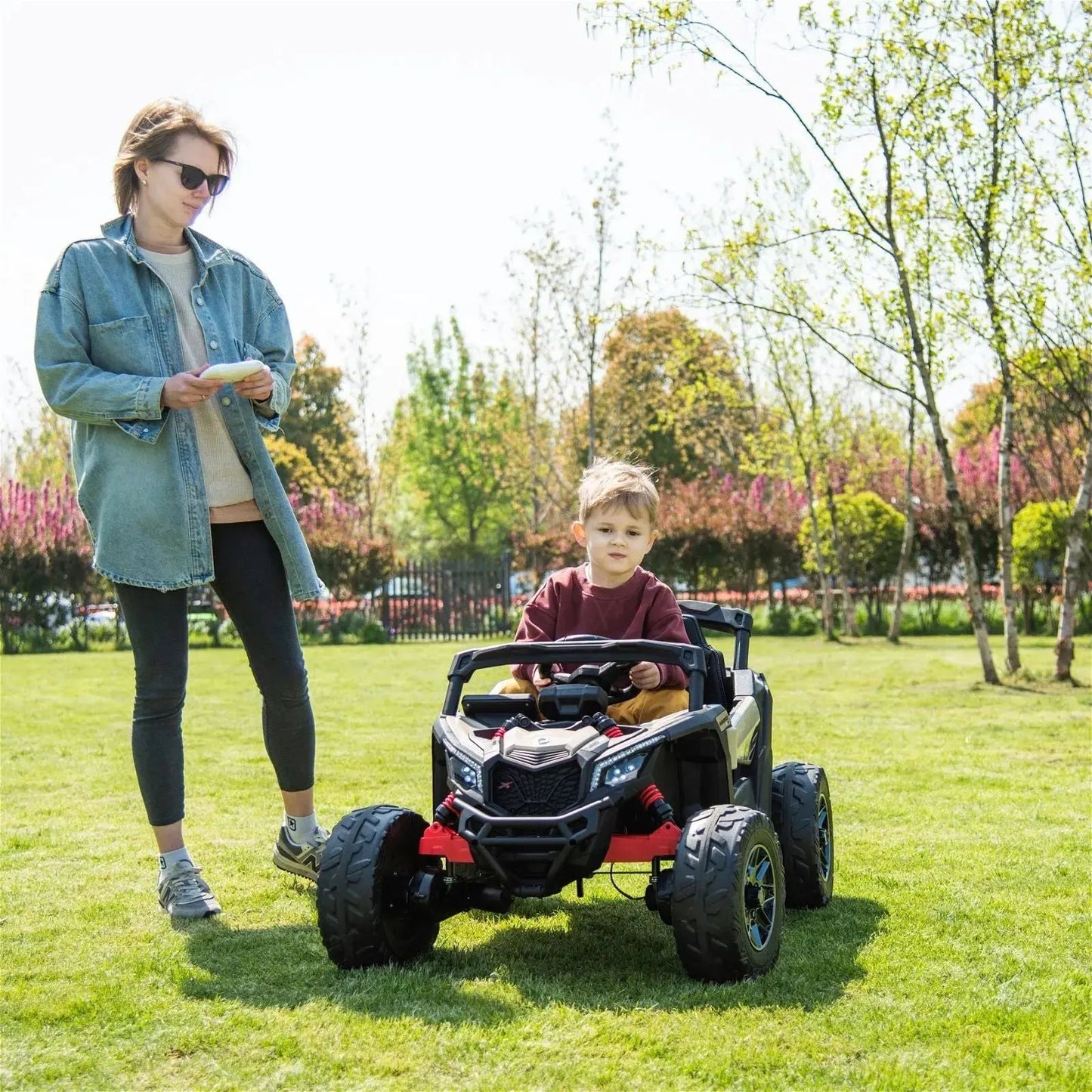 24V Can Am Maverick 1-Seater UTV - Kids Electric Ride-On