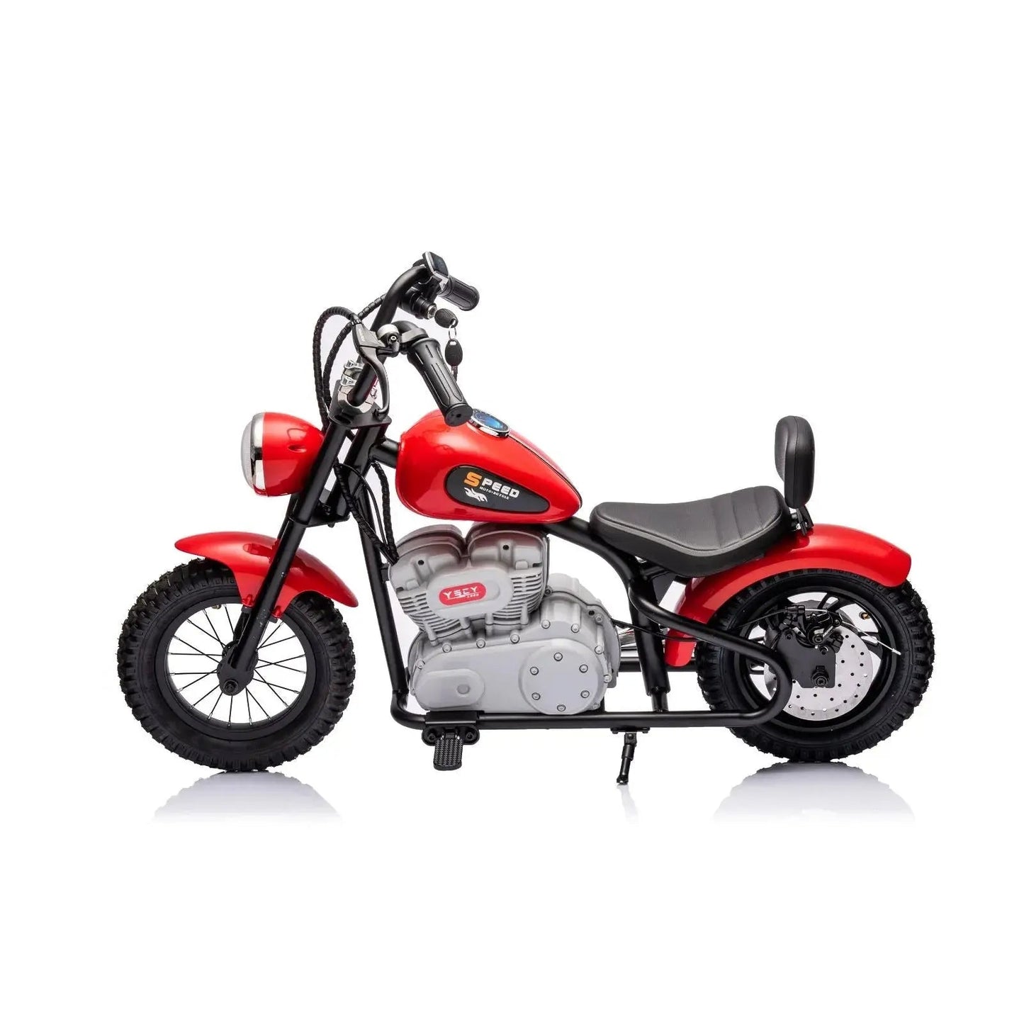 36V Freddo E-Chopper, Leather Seat, Rubber Air Wheels, Brushless Motor