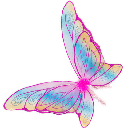 Glitter Rainbow Wings (multi Pastel Hot Pink, OS