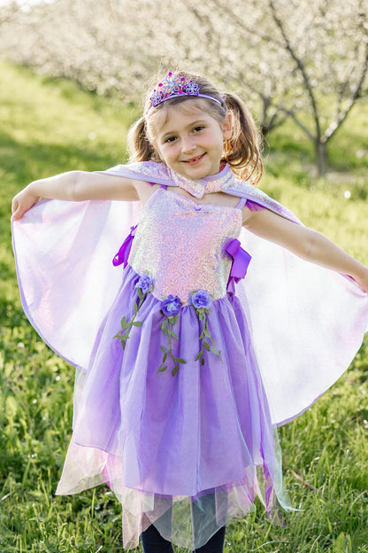 Lilac Sequins Cape (Size 5-6)