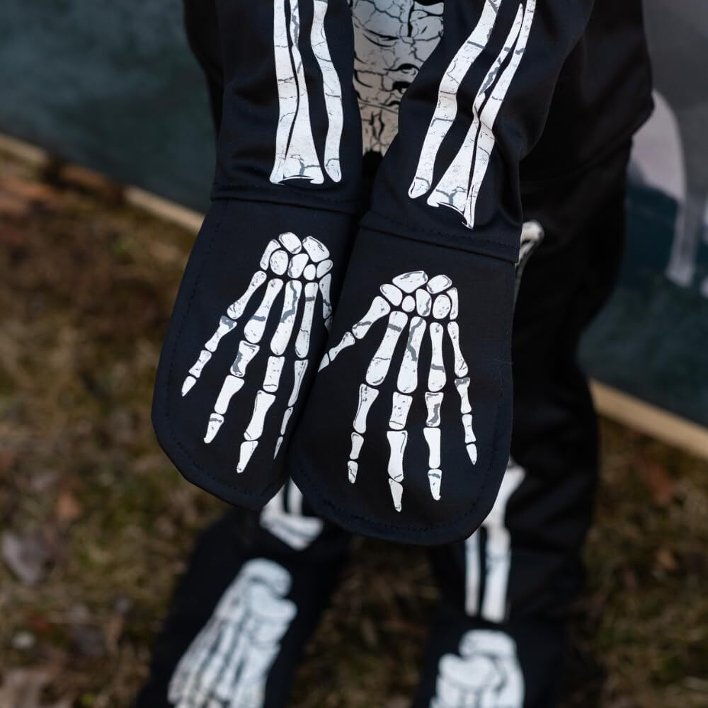 Glow in the Dark Skeleton Shirt, Pants and Mask (Size 3-4)