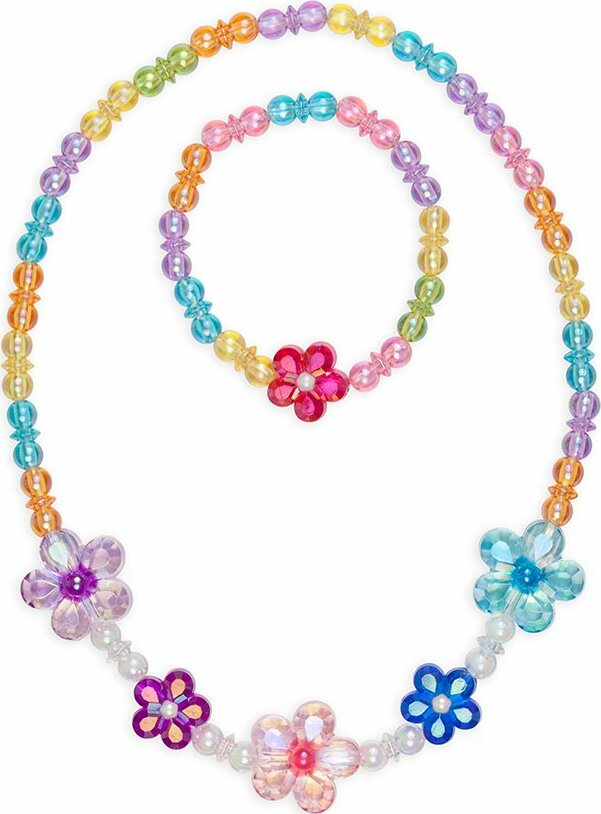 Blooming Beads Necklace  Bracelet Set