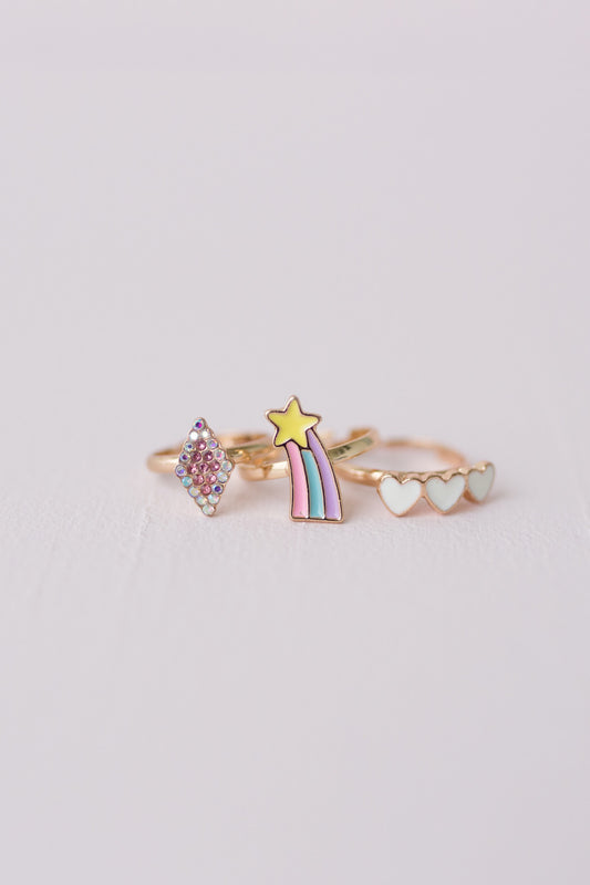 Boutique Heart Star Rings