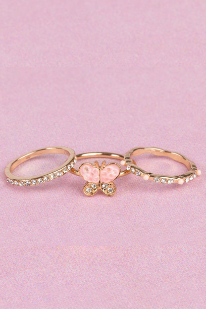 Boutique Chic Butterfly Garden Rings (Small)