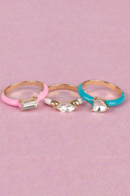 Boutique Chic Crystal Cool Rings (Small)