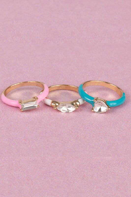 Boutique Chic Crystal Cool Rings (Small)