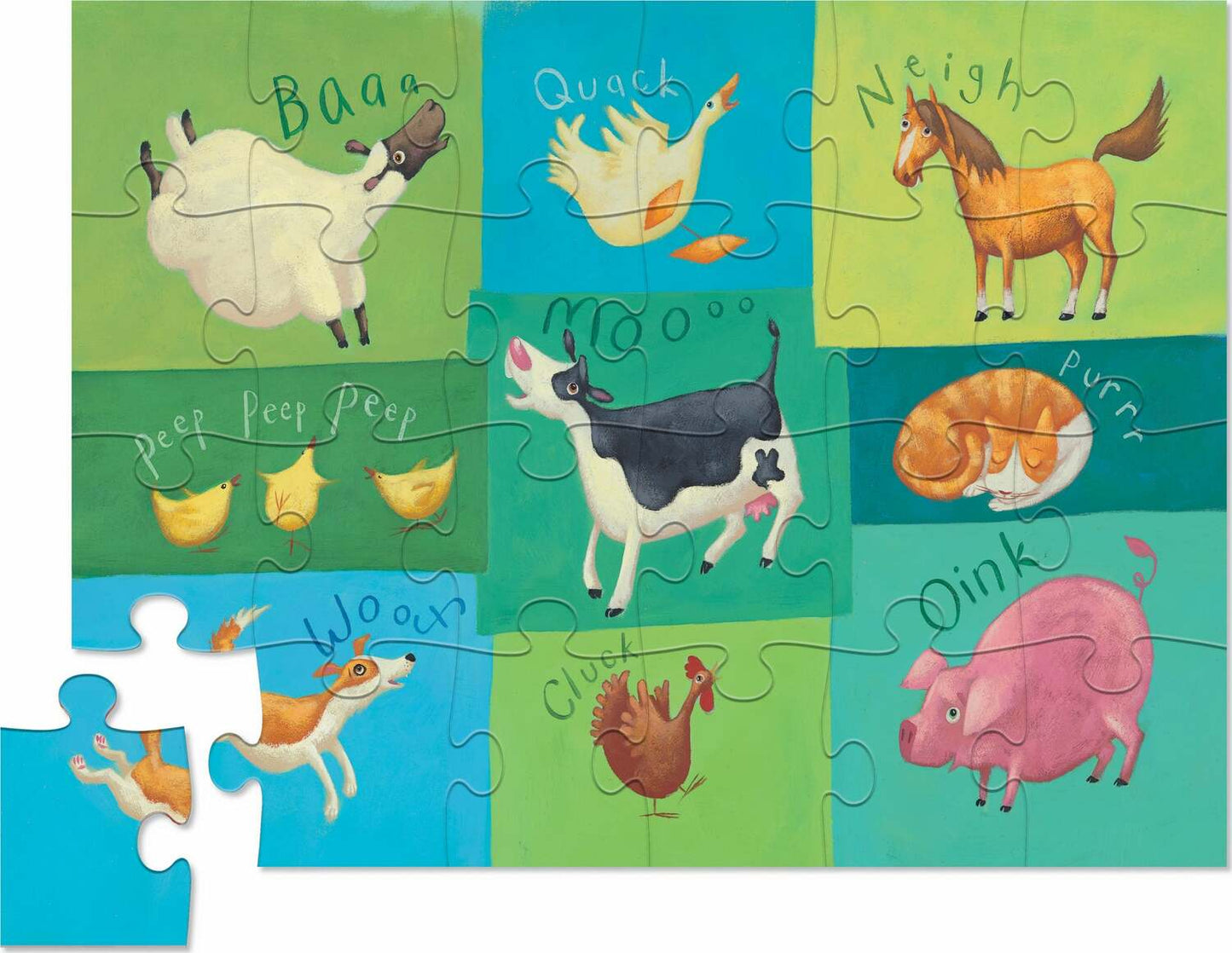 24-Piece Case Puzzle - Barnyard Sounds