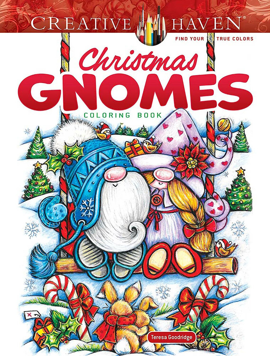 Creative Haven Christmas Gnomes Coloring Book