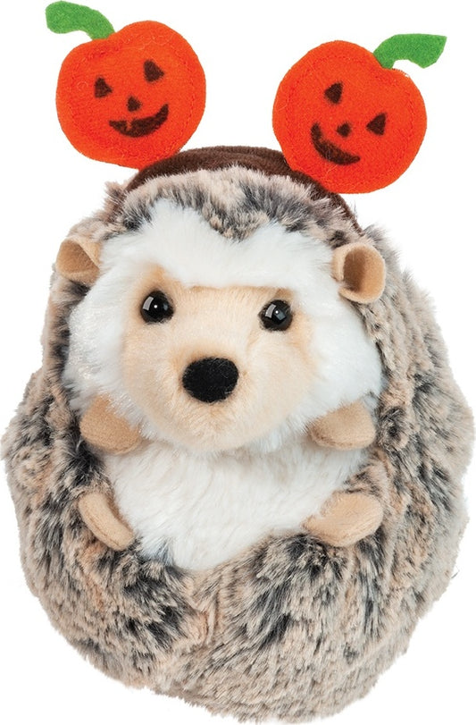 Spunky Hedgehog with Pumpkin Headband