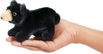 Mini Bear, Black Finger Puppet