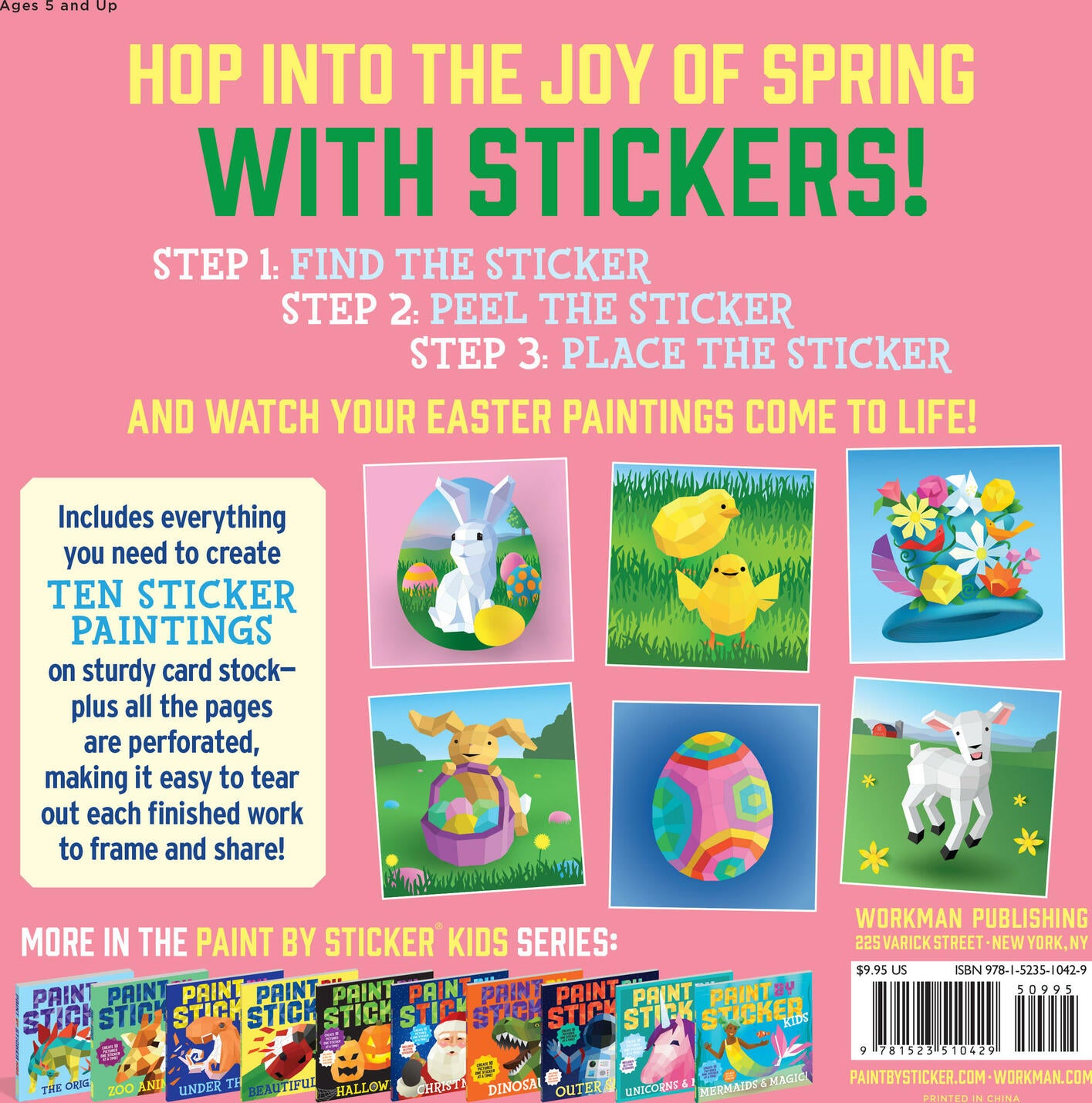 Paint by Sticker Kids: Easter: Create 10 Pictures One Sticker at a Time!