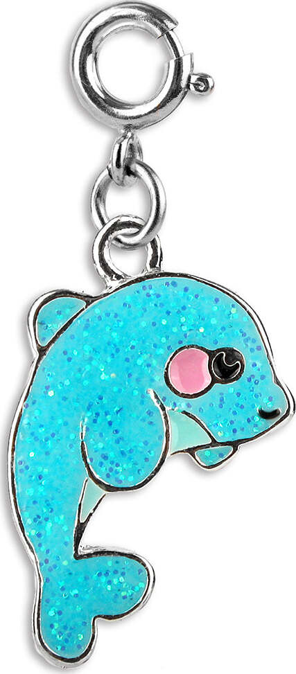 Glitter Dolphin Charm