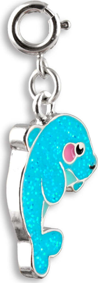 Glitter Dolphin Charm