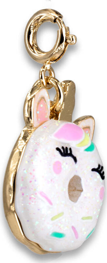 Gold Unicorn Donut Charm