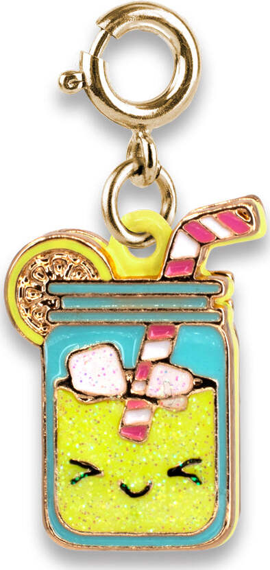 Gold Glitter Lemonade Charm