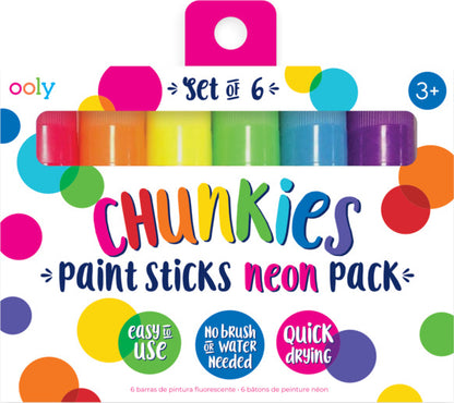 Chunkies Paint Sticks  Neon  Set Of 6