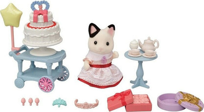 Calico Critters Party Time Playset -Tuxedo Cat Girl