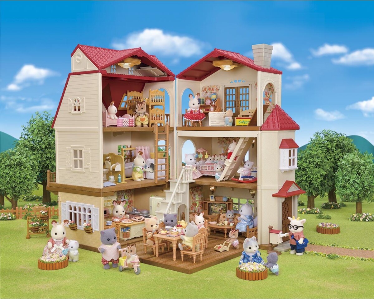 Calico Critters Red Roof Country Home Gift Set-Secret Attic Playroom