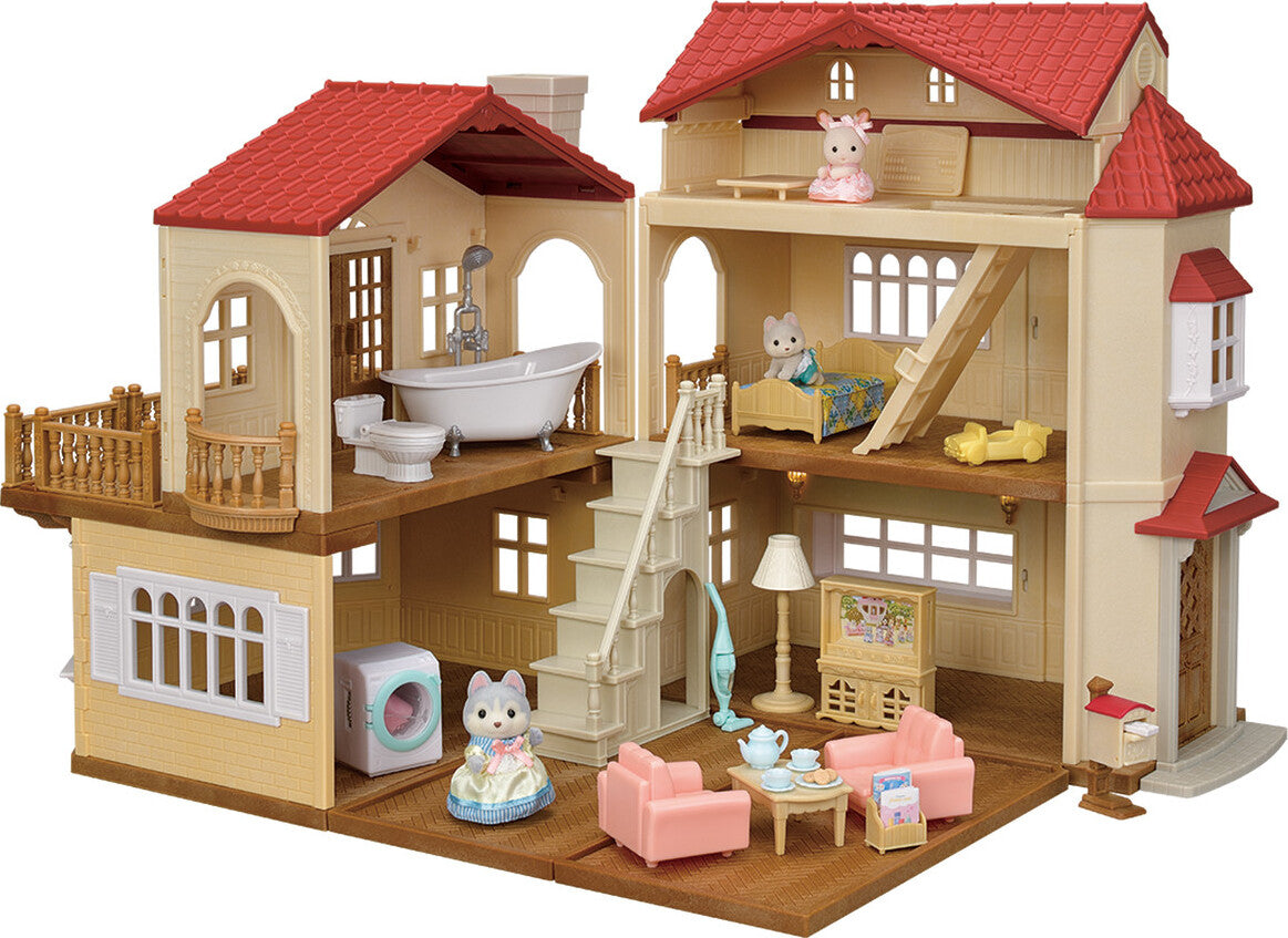 Calico Critters Red Roof Country Home Gift Set-Secret Attic Playroom