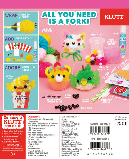 Mini Pom-Pom Food Animals