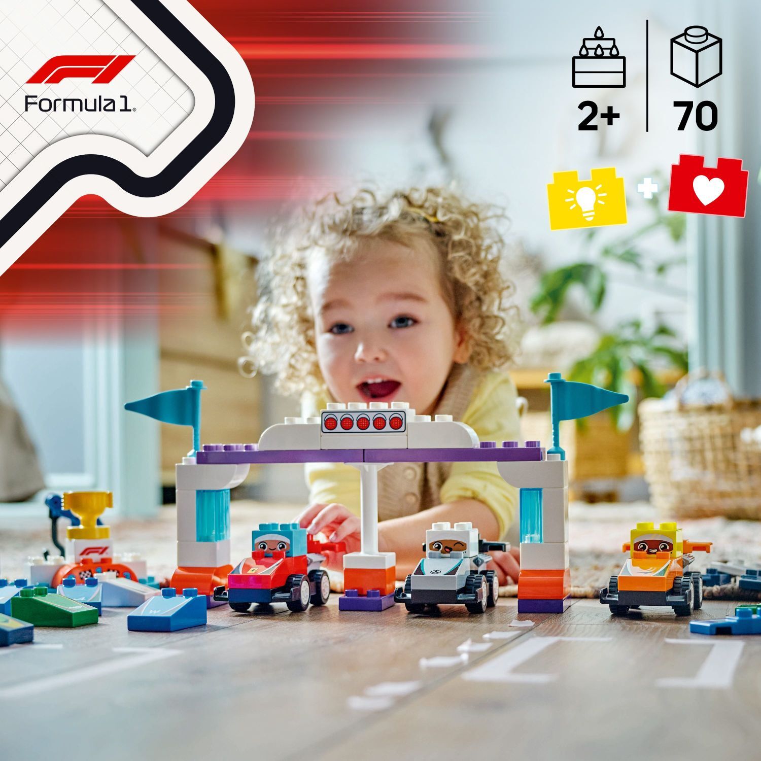 LEGO DUPLO Town: F1® Team Race Cars & Drivers