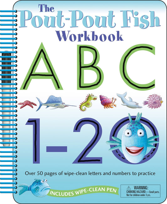 The Pout-Pout Fish: Wipe Clean Workbook ABC, 1-20: Over 50 Pages of Wipe-Clean Letters and Numbers to Practice