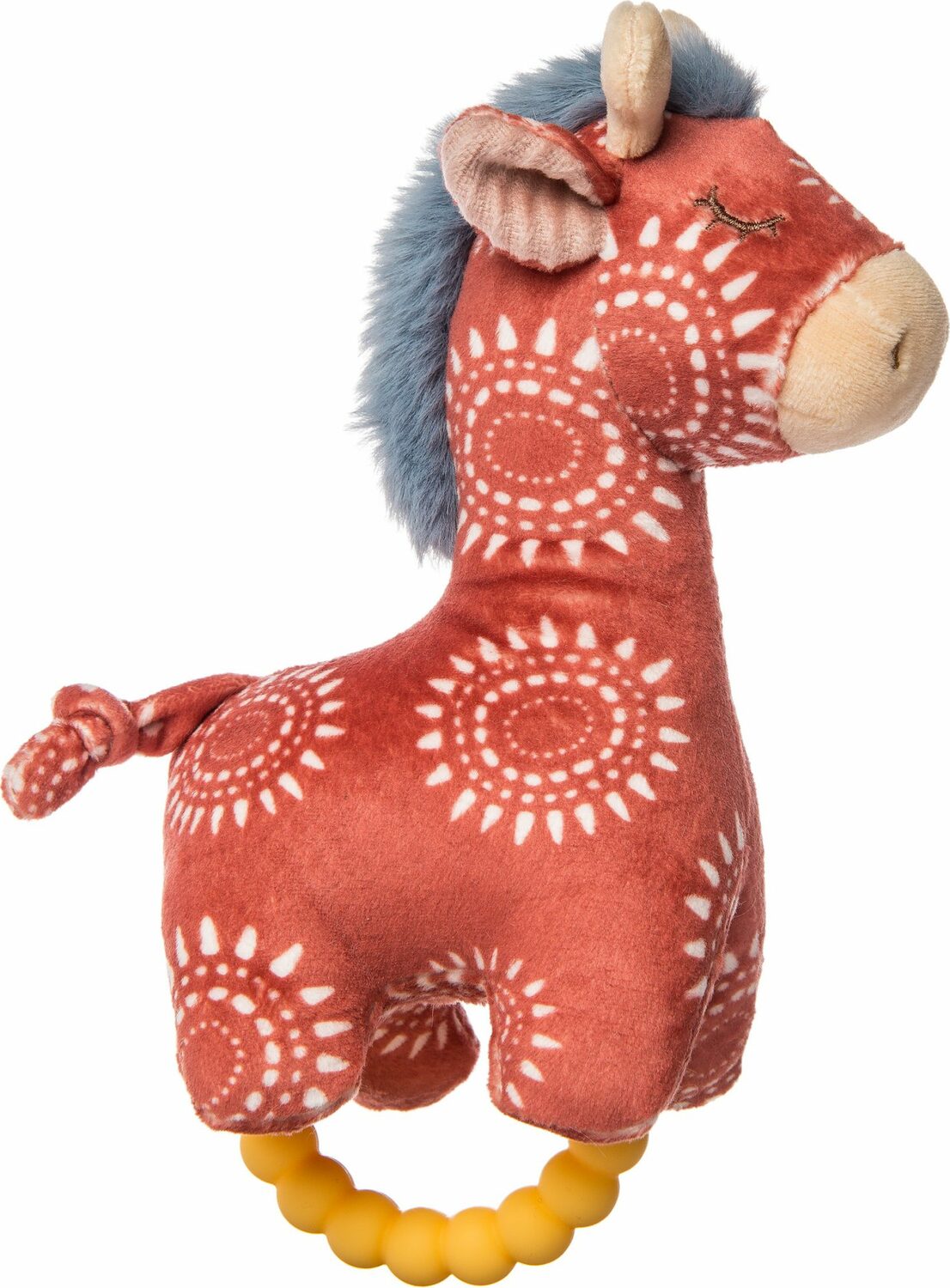 Boho Baby Giraffe Teether Rattle  6"