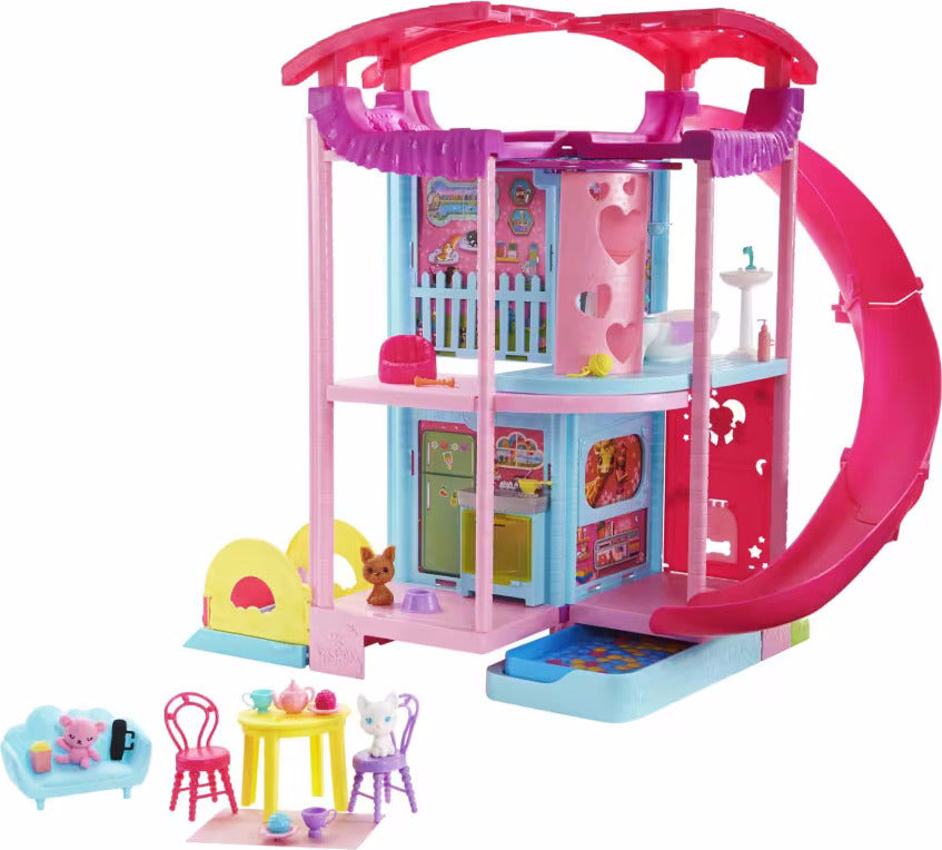 Barbie Doll House, Chelsea Playhouse with 2 Pets and 15+ Accessories