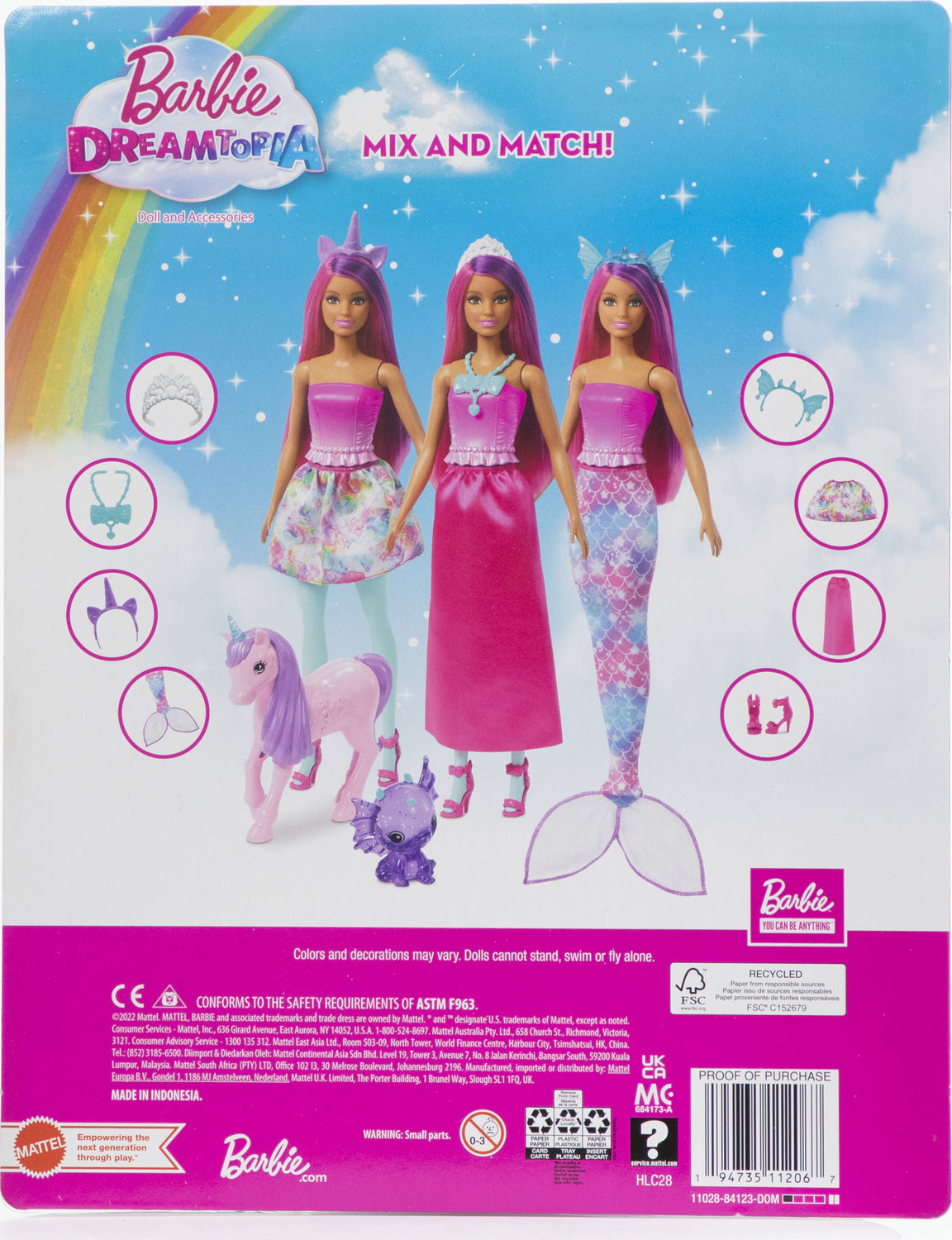 Barbie Dreamtopia Doll and Accessories