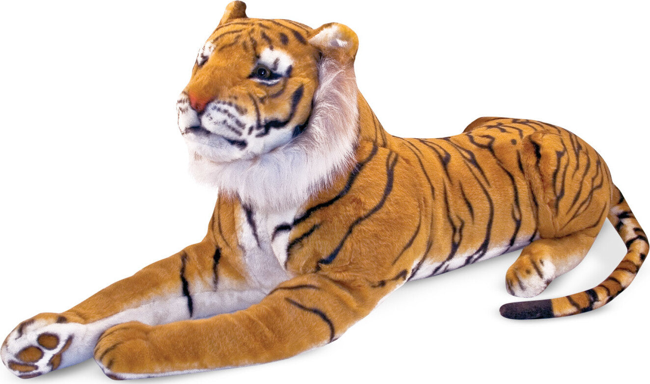 Large stuffed shops animal tiger