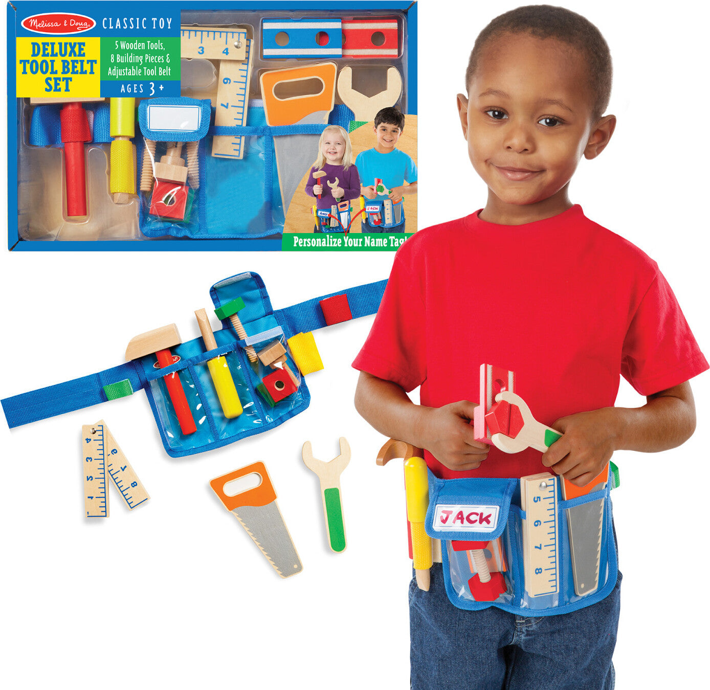 Melissa and doug deluxe tool belt set on sale