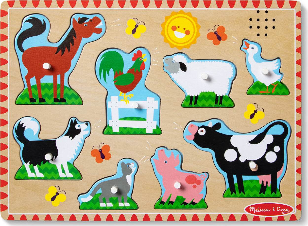 Farm Animals Sound Puzzle - 8 Pieces