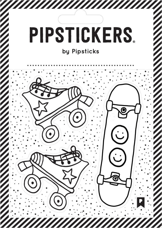 Stickers -  Color-in Skate Park (4x4)