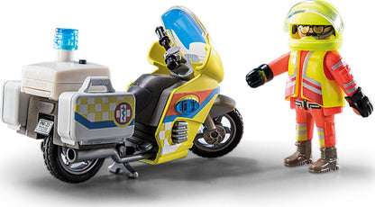 Playmobil Rescue Motorcycle with Flashing Light