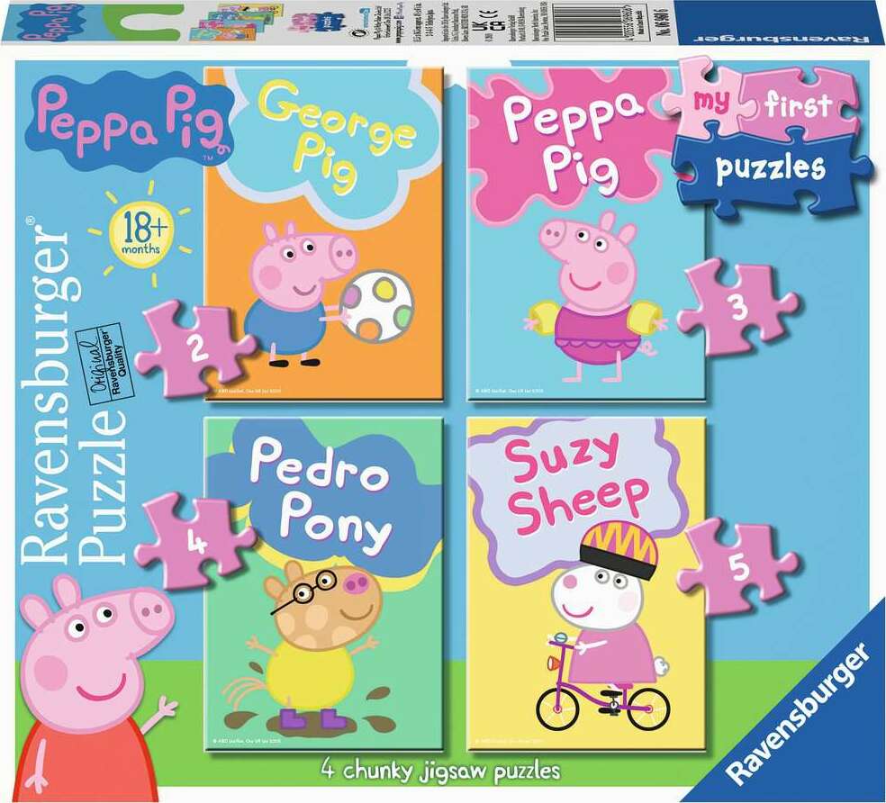 My First Puzzles: Peppa Pig (2, 3, 4, 5 Piece Puzzles)