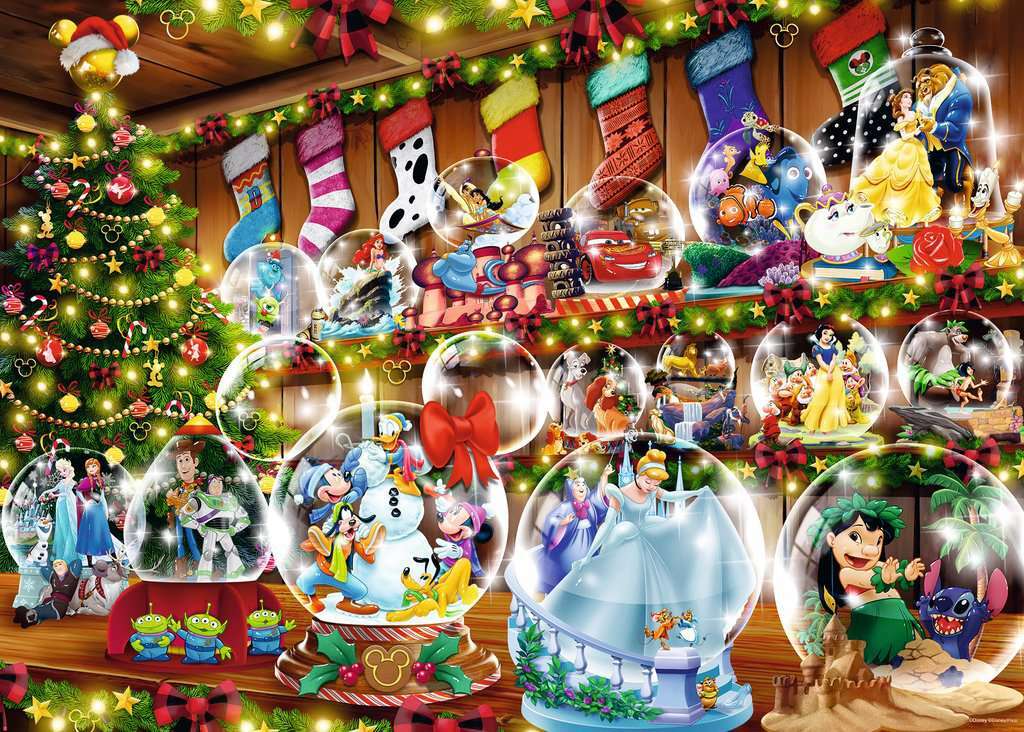 Disney Snow Globes Seasonal (1000 Piece Puzzle)