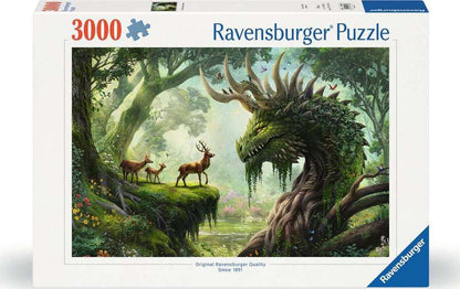 Jigsaw Puzzle The Forest Dragon awakes - 3000 Pieces Puzzle