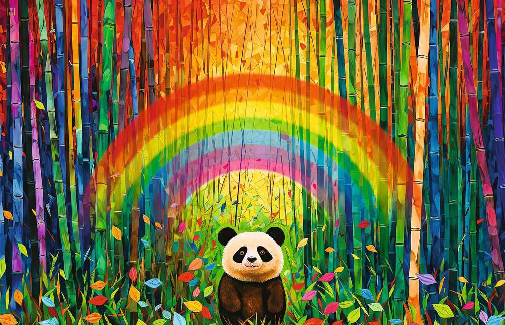 Jigsaw Puzzle Bamboo Panda - 200 Pieces Puzzle