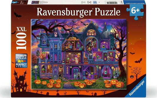 Children's Jigsaw Puzzle Monster House Party - 100 Pieces Puzzle