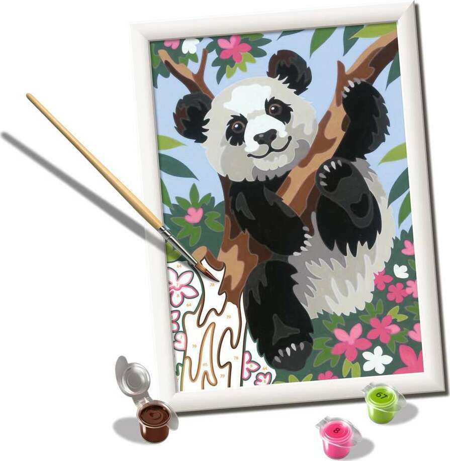 CreArt: Playful Panda Paint by Number