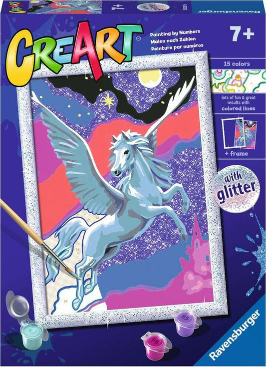 CreArt: Powerful Pegasus 7x9 Paint by Number