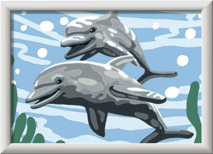 CreArt: Pod of Dolphins 5x7 Paint by Number