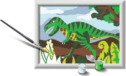 CreArt: Roaming Dinosaur 5x7 Paint by Number