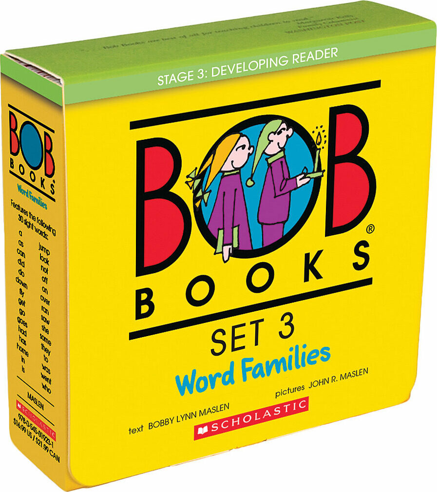 Bob Books - Word Families Box Set | Phonics, Ages 4 and up, Kindergarten, First Grade (Stage 3: Developing Reader)