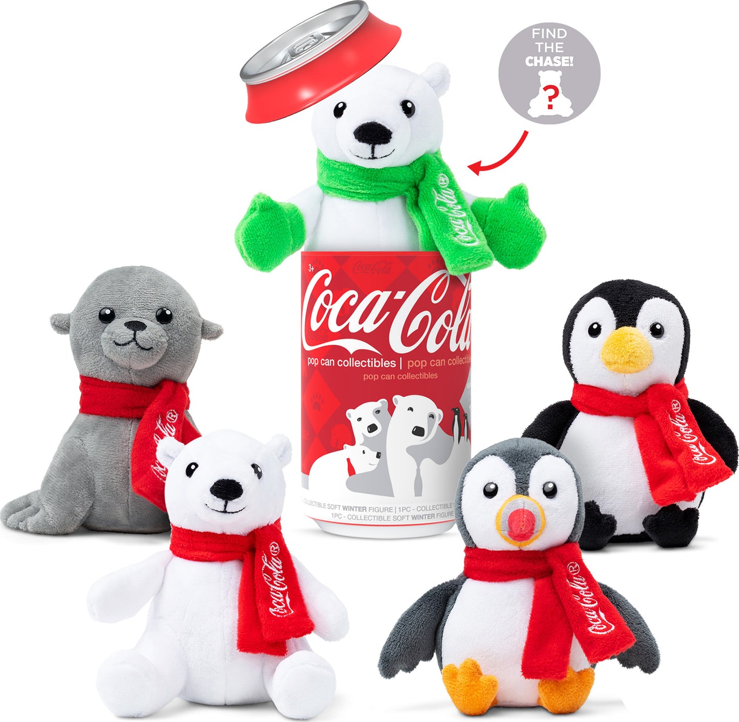 CocaCola Pop Cans Plush (assorted collectibles)