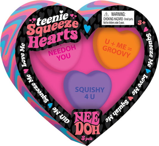 Squeeze Heart Teenie Nee Doh (assorted colors)