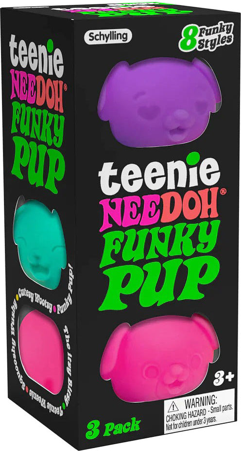 Teenie NeeDoh Funky Pup - 3 pk