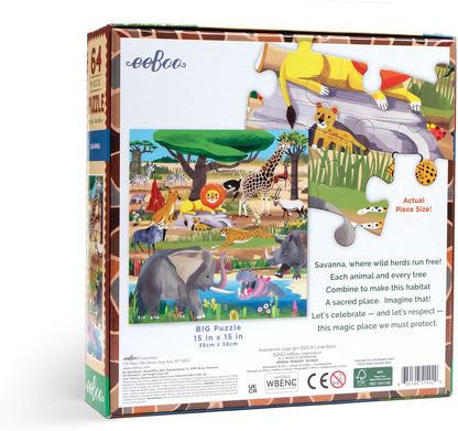 Savanna - 64 Piece Puzzle